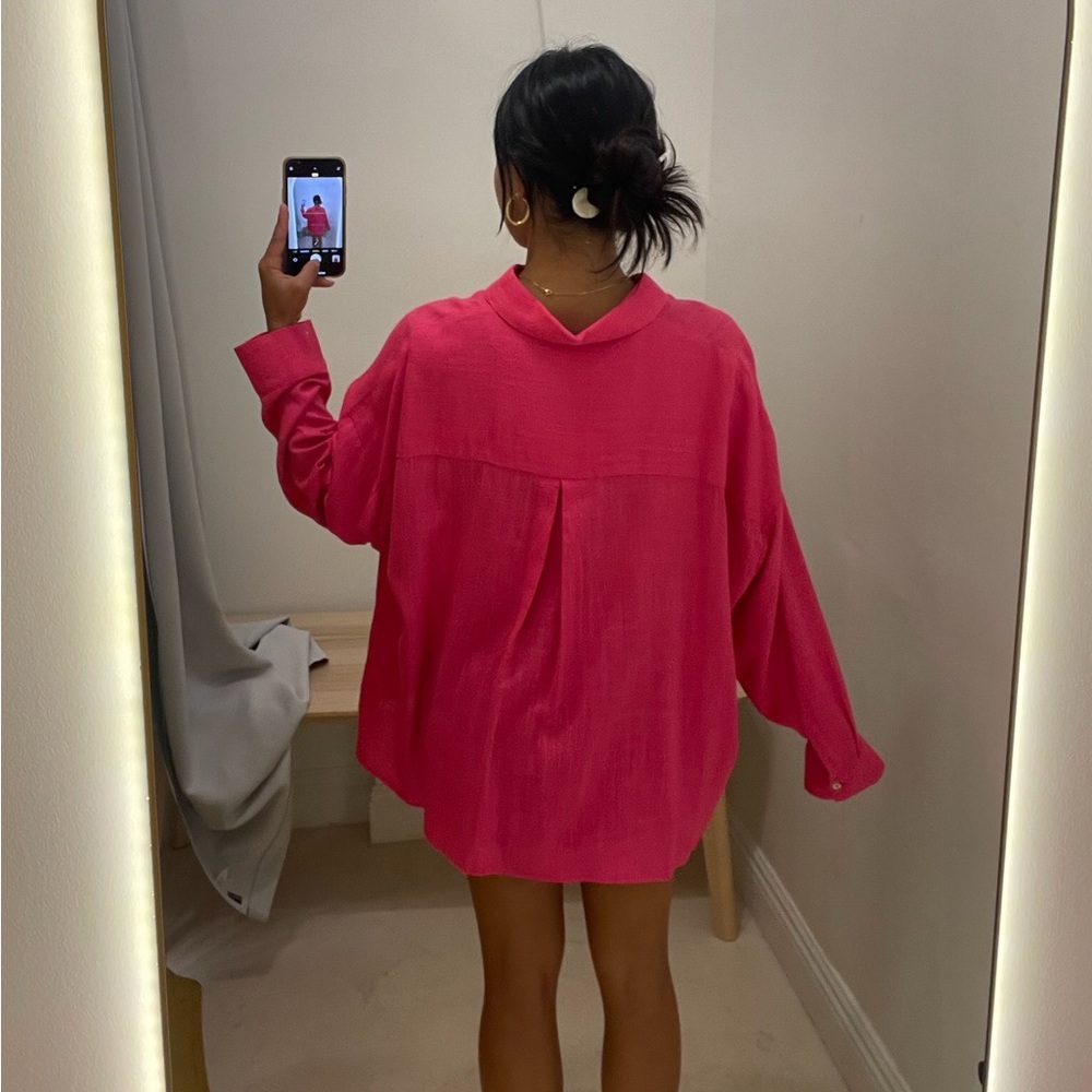 Linen Button Down - Picture 3 of 4